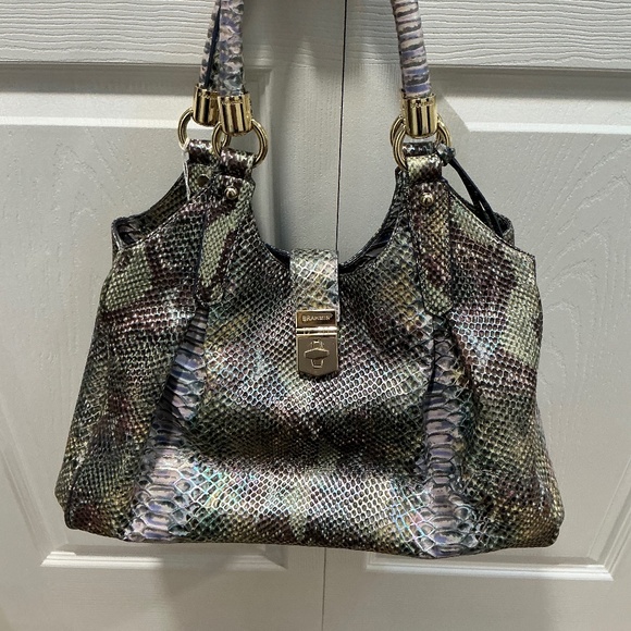 Brahmin metallic snake handbag - Picture 1 of 10
